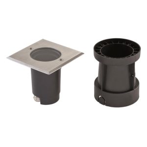 EVN Bodeneinbauleuchte IP67 V2A 679435 GU10 max.35W schwenkb. 3,5t 120x120mm