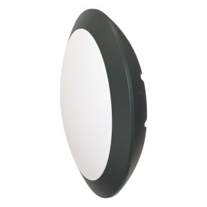 EVN Wand/Deckenleu. IP66 grafit HULK 9,5-18,5W 1050-2000lm 3/4K IK10 D300mm