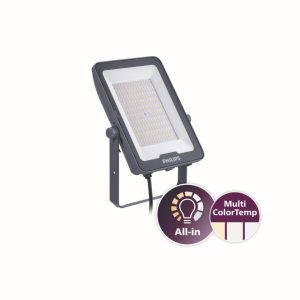 PHIL LED-Strahler Ledinaire IP65 grau 100W 12000lm 3000/4000/6500K symmetrisch