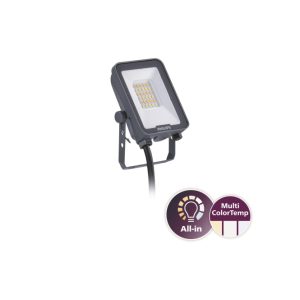 PHIL LED-Strahler Ledinaire IP65 grau 10W 1200lm 3000/4000/6500K symmetrisch