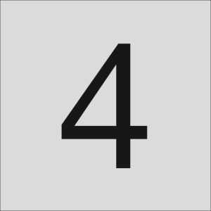 RZB Klebeziffer "4" 100mm 99222.013.4