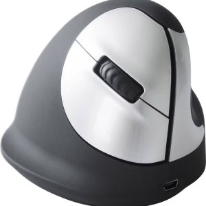 R-Go Maus HE ergonomisch links  Bluetooth mittel  schw./silb retail