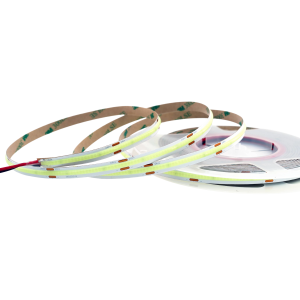 COB LED Streifen 24V – 480 LEDs/m – 8 mm – 10W/m – Hellblau – IP33 – homogener Lichtstreifen