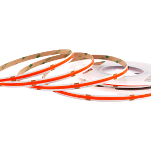 COB LED Streifen 24V – 480 LEDs/m – 8 mm – 10W/m – Rot – IP33 – homogener Lichtstreifen