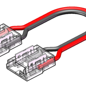 LED Strip-zu-Strip Verbinder – 2-polig, 10 mm, lötfrei mit 15 cm Verbindungskabel für COB LED-Streifen
