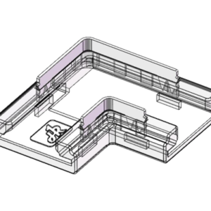 LED Eckverbinder – L-Form, 2-polig, lötfrei für 10 mm COB LED-Streifen