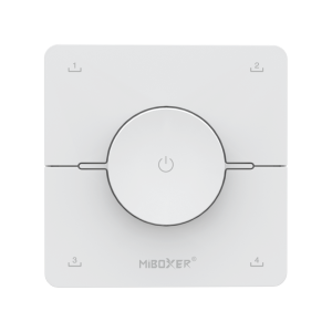 MiBoxer K0 CCT LED Drehregler-Fernbedienung – 2,4 GHz, 4 Szenenspeicher magnetische Wandhalterung
