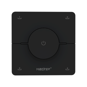 MiBoxer K0 CCT LED Drehregler-Fernbedienung – 2,4 GHz, 4 Szenenspeicher magnetische Wandhalterung