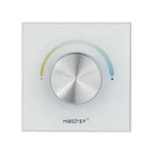 MiBoxer P0 LED-Wandpanel – 2in1 Drehregler für CCT & einfarbige LEDs, 12–48 V, 12 A, Funksteuerung