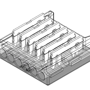 LED Anschlussverbinder – 6-polig, 12 mm, lötfrei & konfigurierbar (ohne Kabel) für RGBCCT SMD LED-Streifen