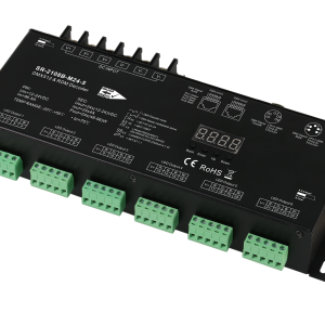 SR-2108B-M24-3 DMX512 LED Controller – 24-Kanal, 4A/Kanal, RDM, 8/16-Bit PWM, 12–24 V, Master/Slave
