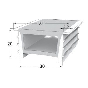 LED Neon Tube 30×20 mm – Silikonhülle zum Einbauen für LED-Streifen