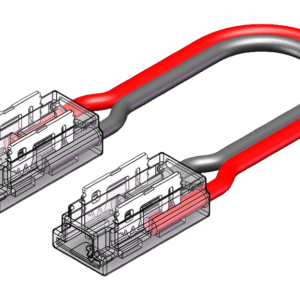 LED Strip-zu-Strip Verbinder – 2-polig, 5 mm, lötfrei mit 15 cm Verbindungskabel für COB LED-Streifen