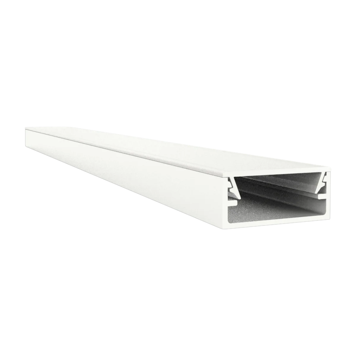 Ultraflaches LED Alu Aufbauprofil 2m EXO-N1_16 (16 mm) –| Schmales Aluminiumprofil für LED-Strips