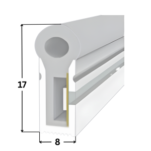 LED NEON TUBE 08×17 mm Silikon Schlauch – 5 m Rolle - 12 W – 24 V – IP67 – CRI>93 - Schneidmaß 50mm