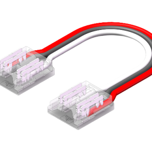 LED Strip-zu-Strip Verbinder – 3-polig, 10 mm, lötfrei mit 15 cm Verbindungskabel für COB CCT LED-Streifen