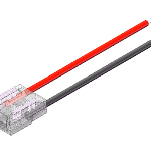 LED Strip-zu-Kabel Schnellverbinder – 2-polig, lötfrei, für 8 mm LED-Streifen mit 15 cm Anschlusskabel