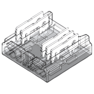 LED Anschlussverbinder – 5-polig, 12 mm, lötfrei & frei konfigurierbar (ohne Kabel) für RGBW COB LED-Streifen