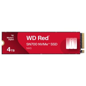M.2 WD Red SN700 NVMe 4TB M.2 2280 PCIe Gen3 8Gb/s internal drive for NAS devices