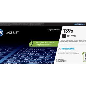 HP 139X High Yield Black Org LJ Toner