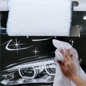 XANTOS Premium Flausch-Lacktuch 40x40cm weiß