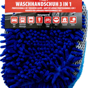 XANTOS Chenille-Waschhandschuh 3in1