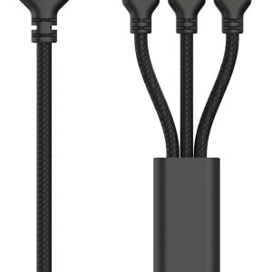 2GO KFZ-Ladegerät 3000mA 3in1 Micro-USB, Lightning, USB-C sw