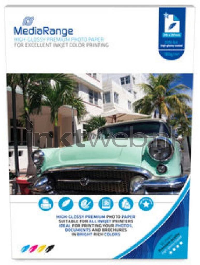 MediaRange Foto Papier hochglänzend DIN A4 180g 50 Blatt