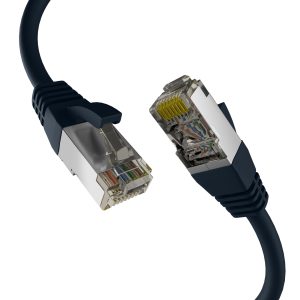 EFB RJ45 Patchkabel S/FTP PIMF Cat8.1   0.25m schwarz