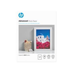 Fotopapier HP 13x18cm 25Stück 250g/m2 Randlos Glänzend