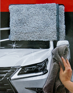 XANTOS Mammut Riesen-Mikrofaser-2-Seiten-Polishtuch 45x