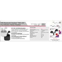 2GO Bluetooth Headset TWS 350 schwarz