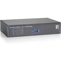 10-Port Fast Ethernet PoE+ Switch, 8x FE -- PoE+, + 1x GE RJ45, +1x GE SFP (120W)