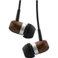 InLine® woodin-ear, In-Ear Headset mit Kabelmikrofon und Funktionstaste, Walnuss