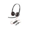 Poly Hedaset Blackwire 3220 kabelgebunden USB-A/C schwarz