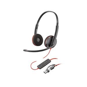 Poly Hedaset Blackwire 3220 kabelgebunden USB-A/C schwarz