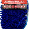 XANTOS Chenille-Waschhandschuh 3in1