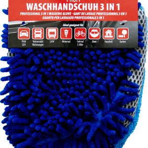 XANTOS Chenille-Waschhandschuh 3in1