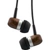 InLine® woodin-ear, In-Ear Headset mit Kabelmikrofon und Funktionstaste, Walnuss