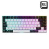 Sharkoon Gaming Tastatur Skiller SGK50S3 weiß-gelb RGB    DE