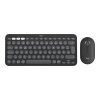 Logitech Wireless Keyboard+Mouse Pebble 2 Combo graphite